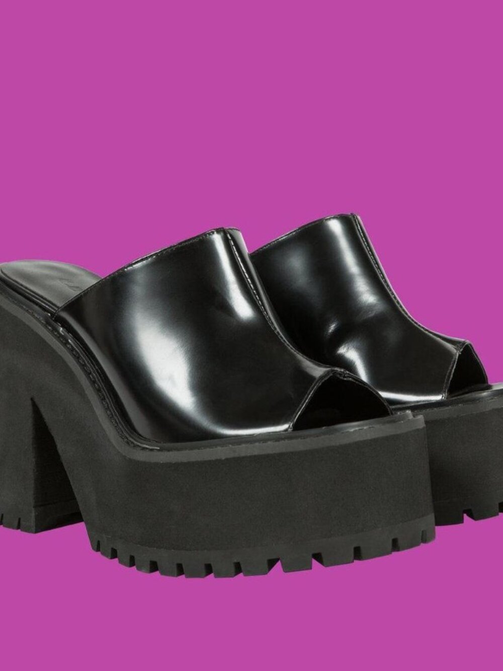UNIF Becca Leather Platform Sandals